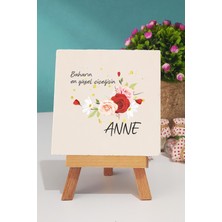 Hedizu Baharın En Güzel Çiçeğisin Anne Dekoratif Taş Baskı