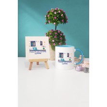 Hedizu Yazılım Geliştirme Uzmanı Mavi Kupa Bardak Dekoratif Taş