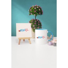 Hedizu Doktora Hediye Hekim Mavi Kupa Bardak Dekoratif Taş