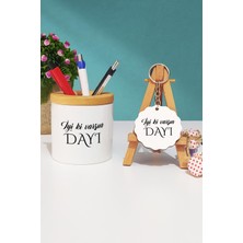 Hedizu Iyi Ki Varsın Dayı Dayıya Hediye Kalemlik ve Anahtarlık