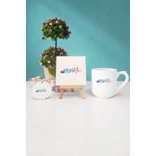 Hedizu Doktora Hediye Hekim Oval Kupa Bardak Dekoratif Taş Anahtarlık