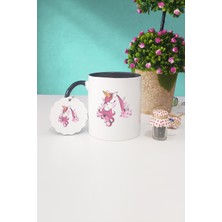 Hedizu Unicorn Siyah Kupa Bardak Anahtarlık