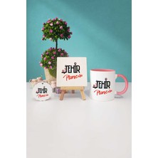 Hedizu Şehir Plancısı Hediye Pembe Kupa Bardak Dekoratif Taş Anahtarlık