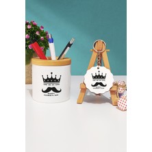 Hedizu Babalar Günü Hediyesi Kalemlik ve Anahtarlık