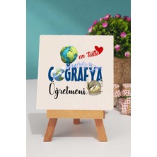 Hedizu En Tatlı Coğrafya Öğretmeni Dekoratif Taş Baskı