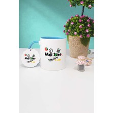 Hedizu Mali Işler Müdürü Hediye Mavi Kupa Bardak Anahtarlık