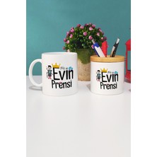 Hedizu Evin Prensi Kupa Bardak Beyaz ve Kalemlik