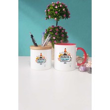 Hedizu Bilgisayar Öğretmeni Kırmızı Kupa Bardak Kalemlik