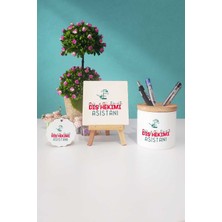 Hedizu Diş Hekimi Asistanı Dekoratif Taş Anahtarlık Kalemlik