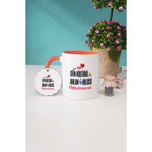 Hedizu En Tatlı Din Kültürü Öğretmeni Turuncu Kupa Bardak Anahtarlık