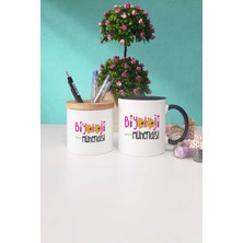 Hedizu Biyoloji Mühendisi Hediye Siyah Kupa Bardak Kalemlik