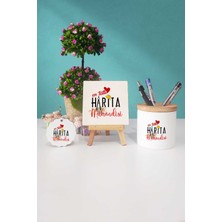 Hedizu En Tatlı Harita Mühendisi Dekoratif Taş Anahtarlık Kalemlik