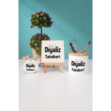 Hedizu Diyaliz Teknikeri Hediye Dekoratif Taş Anahtarlık Kalemlik