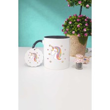 Hedizu Unicorn Siyah Kupa Bardak Anahtarlık