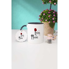 Hedizu Evin Reisi Siyah Kupa Bardak Anahtarlık