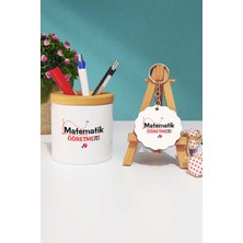 Hedizu Matematik Öğretmeni Hediye Kalemlik ve Anahtarlık