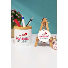 Hedizu En Tatlı Diş Hekimi Asistanı Kalemlik ve Anahtarlık