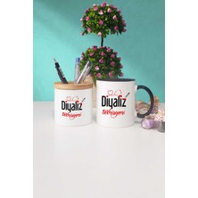 Hedizu Diyaliz Teknisyeni Siyah Kupa Bardak Kalemlik