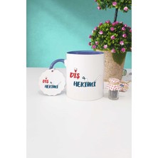 Hedizu Diş Hekimi Lacivert Kupa Bardak Anahtarlık