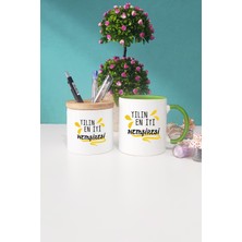 Hedizu Yılın En Iyi Hemşiresi Hemşireye Hediye Yeşil Kupa Bardak Kalemlik