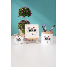 Hedizu En Tatlı Yazılım Mühendisi Dekoratif Taş Anahtarlık Kalemlik