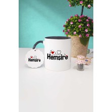 Hedizu Hemşire Hediye Siyah Kupa Bardak Anahtarlık