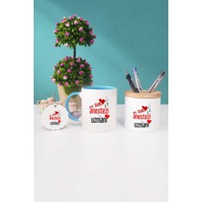 Hedizu En Tatlı Anestezi Uzmanı Mavi Kupa Bardak Kalemlik Anahtarlık