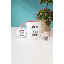 Hedizu En Iyi Diş Hekimi Hediye Pembe Kupa Bardak Anahtarlık