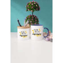 Hedizu Yılın En Iyi Diyetisyeni Diyetisyene Hediye Lacivert Kupa Bardak Kalemlik