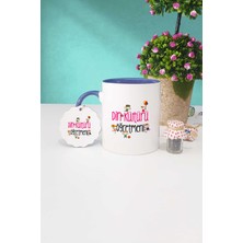 Hedizu Din Kültürü Öğretmeni Hediye Lacivert Kupa Bardak Anahtarlık