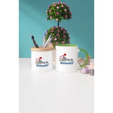 Hedizu En Tatlı Matematik Mühendisi Hediye Yeşil Kupa Bardak Kalemlik