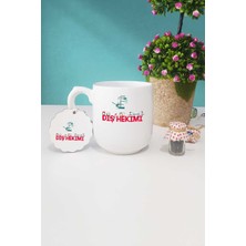 Hedizu Diş Hekimi Hediye Oval Kupa Bardak Anahtarlık