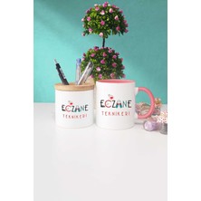 Hedizu Eczane Teknikeri Pembe Kupa Bardak Kalemlik