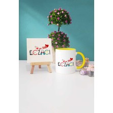 Hedizu En Tatlı Eczacı Sarı Kupa Bardak Dekoratif Taş