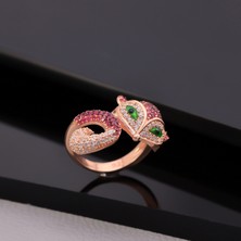 Miavi Silver 925 Ayar Gümüş Tilki Yüzük