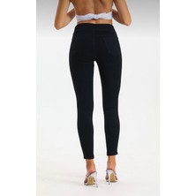 Moda Mark Real Kadın Kot Tayt Pantolon Beli Lastikli / Toparlayıcı /yüksek Bel /büyük-Küçük-Beden Konfor Kesim