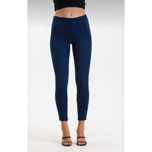 Moda Mark Real Kadın Kot Tayt Pantolon Beli Lastikli / Toparlayıcı /yüksek Bel /büyük-Küçük-Beden Konfor Kesim