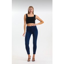 Moda Mark Real Kadın Kot Tayt Pantolon Beli Lastikli / Toparlayıcı /yüksek Bel /büyük-Küçük-Beden Konfor Kesim