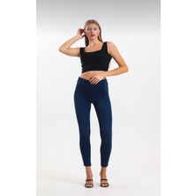 Moda Mark Real Kadın Kot Tayt Pantolon Beli Lastikli / Toparlayıcı /yüksek Bel /büyük-Küçük-Beden Konfor Kesim