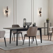 Enza Home Riga Açılır Yemek Masası - Siyah