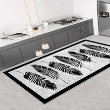 Thalia Home Dijital Baskı Kaymaz Taban Yıkanabilir Mutfak Halısı Salon Halısı Yolluk