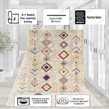 Thalia Home Dijital Baskılı Kaymaz Taban Yıkanabilir Mutfak Halısı Salon Halısı Yolluk
