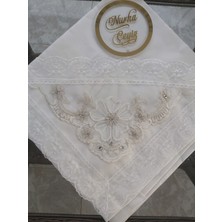 Nurka Çeyiz Çeyizlik Hediyelik Gelin Veya Damat Için Dantel ve Güpür Aplikeli Nişan Söz Bohçası