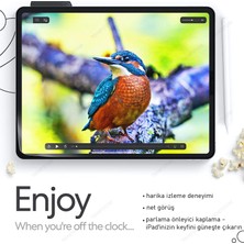 TEKNETSTORE Apple iPad 10.2 Inc 8. ve 9.nesil Paper-Like Ekran Koruyucu  Kağıt Hissiyatlı Kırılmaz Cam