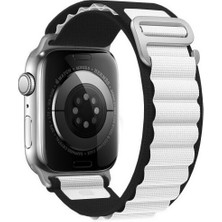 Loges Apple Watch 42/44/45MM Alpine Loop Ayarlanabilir Örgü Kumaş Premium Kordon Kayış