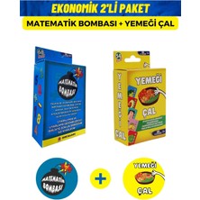 Gamebulance 2'li Kart Oyunu Paketi /kutu Oyunu /eğitici Oyuncak/matematik Bombası + Yemeği Çal (Ekonomik Paket)