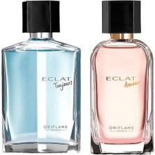 Oriflame Eclat Toujours Erkek Parfüm 75 ml + Eclat Amour Edt Kadın Parfüm 50 Ml. Set