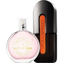 Avon Full Speed Erkek Parfüm 75 ml ve Wish Of Love Edt 50 ml Kadın Parfüm Paketi