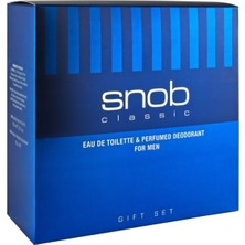 Snob Classic Edt 100 ml + Deodorant 150 ml Hediyeli Kofre