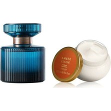 Oriflame Amber Elixir Crystal Edp 50ML + Vücut Krem Set..azra Bayrak